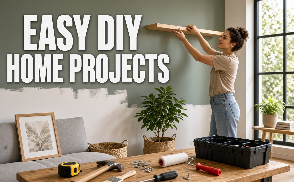What are the easiest DIY home projects for beginners?